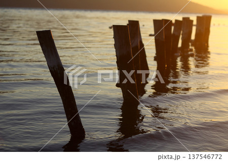 Sunset in the aegean sea Sunset in the aegean sea 137546772
