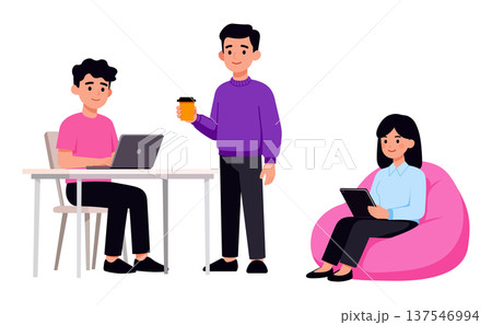 Business person work in modern office 137546994