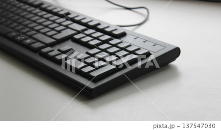 Wire Input Of Black Keyboard On White Surface Detailed Stock Image Wire Input Of Black Keyboard On White Surface Detailed Stock Image 137547030