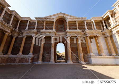 The ruins of the ancient city of Sardes, the capital of the Lydian State, are located in the town of Sart in Salihli district today. 137550775