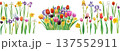 Editable Vector Spring Flower Composition 137552911