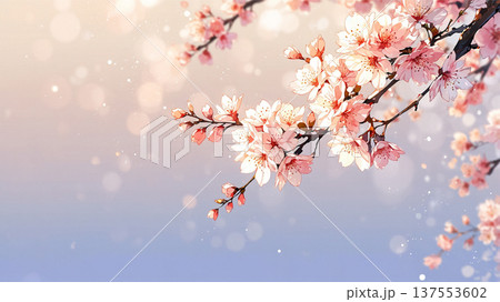 さくらのイラストデザイン 137553602