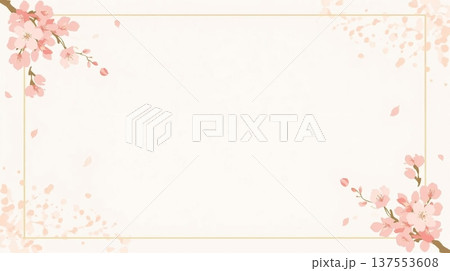 さくらのイラストデザイン 137553608