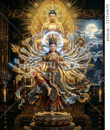 弥勒菩薩釈迦観音阿修羅幻手腕 0a 137554679