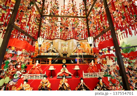 名古屋マリオットアソシアホテルの「雛のつるし飾り2026年 名古屋マリオットアソシアホテルの「雛のつるし飾り2026年 137554701