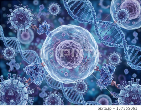 細胞とウイルス 細胞とウイルス 137555063