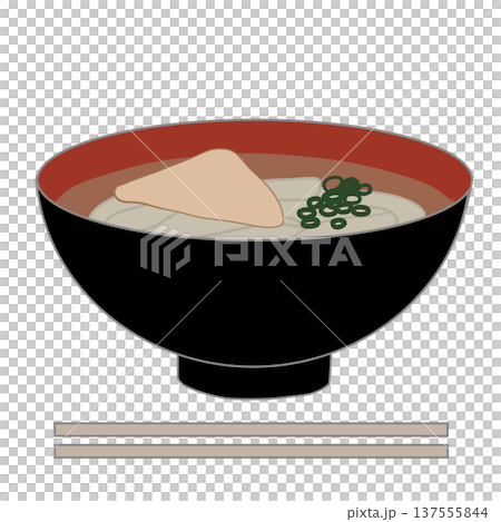きつねうどんのイラスト 137555844