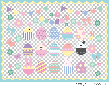 Easter illustration material Easter illustration material 137555864