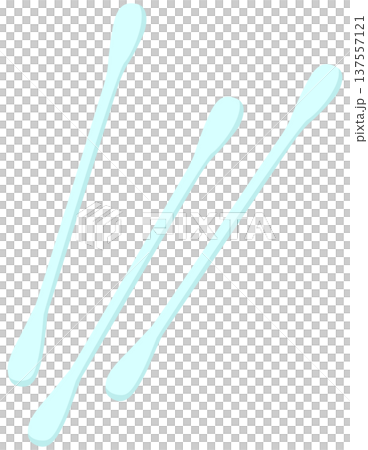 簡單的棉花棒插圖向量素材 137557121