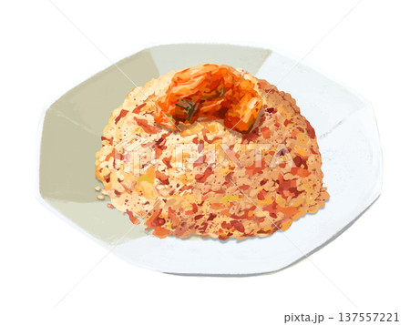 キムチチャーハン（八角皿） 137557221
