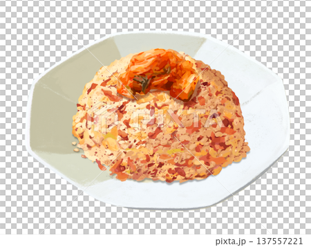 キムチチャーハン（八角皿） 137557221