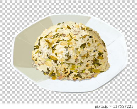 高菜チャーハン(八角皿) 高菜チャーハン(八角皿) 137557223
