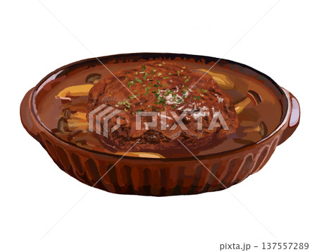 煮込みハンバーグ 煮込みハンバーグ 137557289