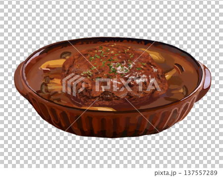 煮込みハンバーグ 煮込みハンバーグ 137557289