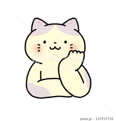 ほおづえするネコ 137557758