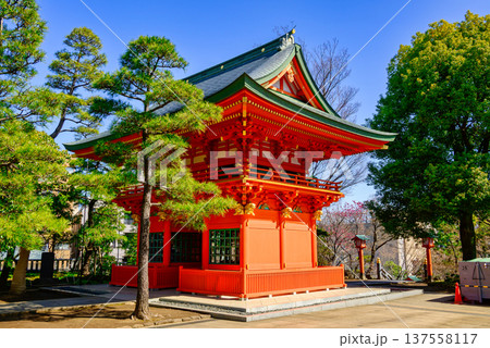東京都　新宿区　穴八幡宮　（あなはちまんぐう）　隋神門 137558117