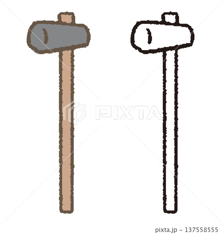 トンカチのイラスト 137558555