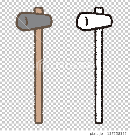 トンカチのイラスト 137558555