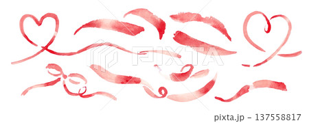 水彩画。水彩タッチのカーネーションベクターイラスト。母の日のカーネーション背景フレーム 137558817