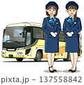 観光バスとバスガイド 137558842