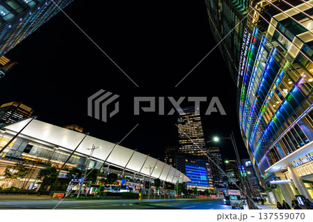 東京 中央区 八重洲 東京ミッドタウン八重洲の夜景 東京 中央区 八重洲 東京ミッドタウン八重洲の夜景 137559070
