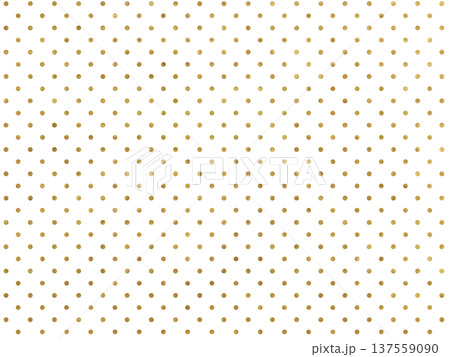 金色ドットのシンプルな水玉背景素材 金色ドットのシンプルな水玉背景素材 137559090