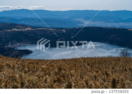 箱根駒ヶ岳山頂から見た芦ノ湖 137559203