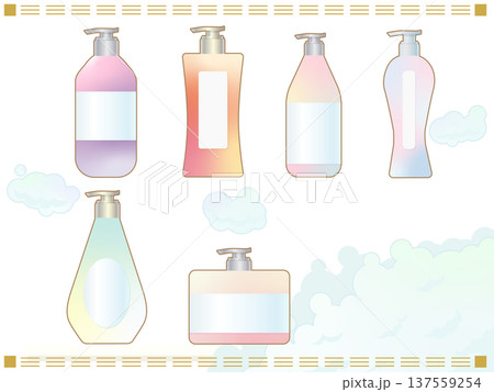 シャンプーとトリートメントのイラスト 137559254