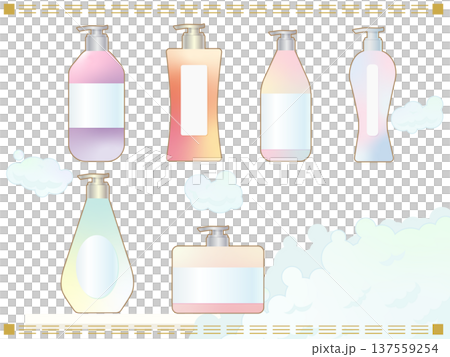 シャンプーとトリートメントのイラスト 137559254