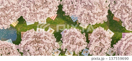 桜のピクニック 137559690
