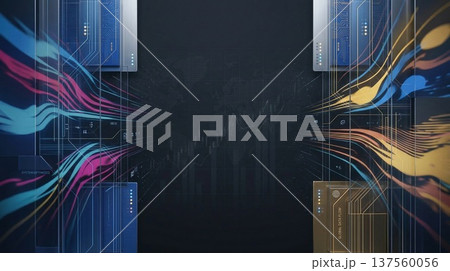 リズミカルなポップカルチャーの背景 リズミカルなポップカルチャーの背景 137560056