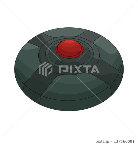 Illustration of landmine Illustration of landmine 137560091
