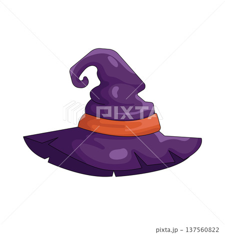 Illustration of witch hat 137560822