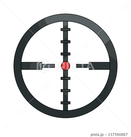 Illustration of crosshair  137560867