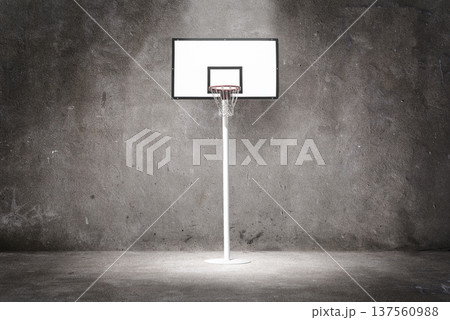 Basketball hoop and ball Basketball hoop and ball 137560988
