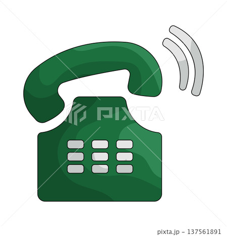 Illustration of landline  137561891
