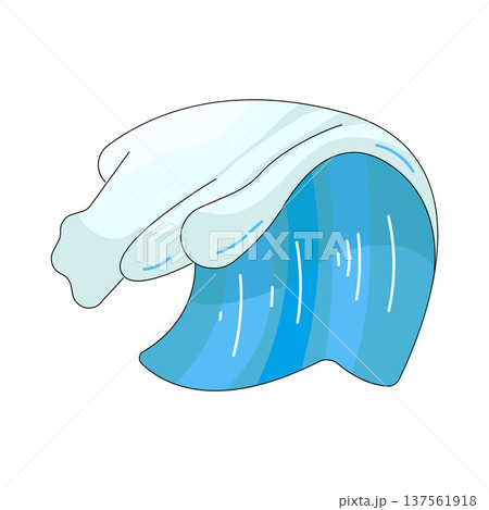 Illustration of ocean wave Illustration of ocean wave 137561918