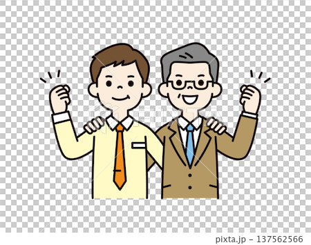 積極進取的年輕男性員工、員工兼老闆、總裁、經理上半身向量圖 積極進取的年輕男性員工、員工兼老闆、總裁、經理上半身向量圖 137562566