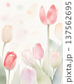 水彩で描いたチューリップのイラスト縦9 137562695