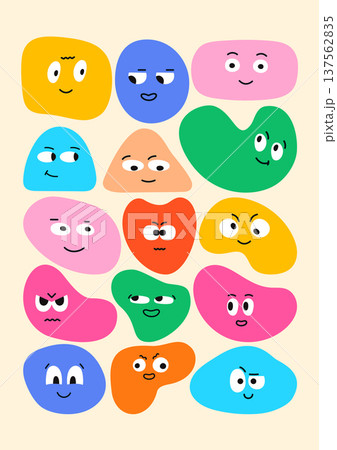 Cute blob elements. Cute blob elements. 137562835