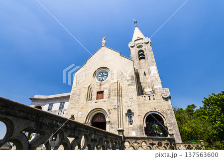The Chapel of Our Lady of Penha in Macau, the first chapel was founded in 1622 by Portuguese sailors, and the structure was rebuilt in 1837 and 1935. 137563600