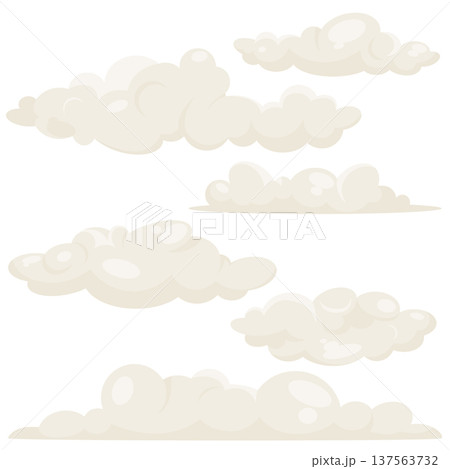 sey of cumulus clouds 137563732