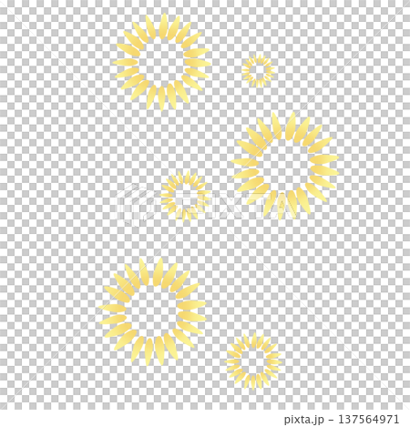 Yellow many-petaled flower 137564971