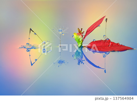 水滴写真 創作写真 水滴写真 創作写真 137564984