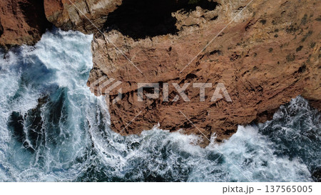 Costa Brava Coastline at Cala Sa Conca from Above Costa Brava Coastline at Cala Sa Conca from Above 137565005
