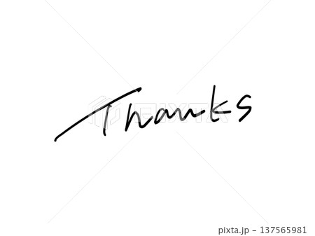 手書き英語 thank you 文字素材 シンプル筆記体レタリング 手書き英語 thank you 文字素材 シンプル筆記体レタリング 137565981