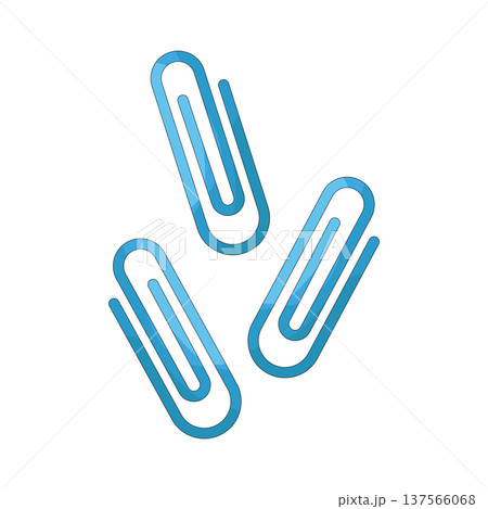 Illustration of paper clip Illustration of paper clip 137566068