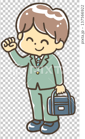 A motivated male student in a blazer A motivated male student in a blazer 137566922