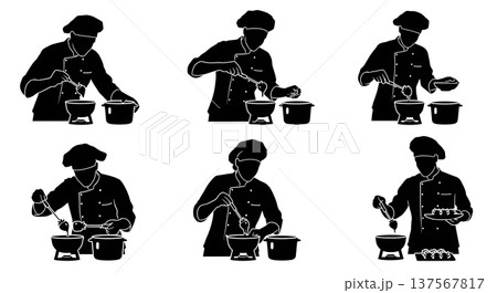 Black Solid Bakers Dipping Treats Set of Six on White Background Black Solid Bakers Dipping Treats Set of Six on White Background 137567817
