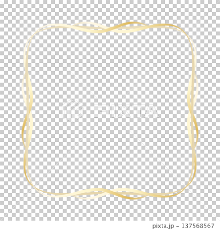 Luxurious line frame in gold Luxurious line frame in gold 137568567